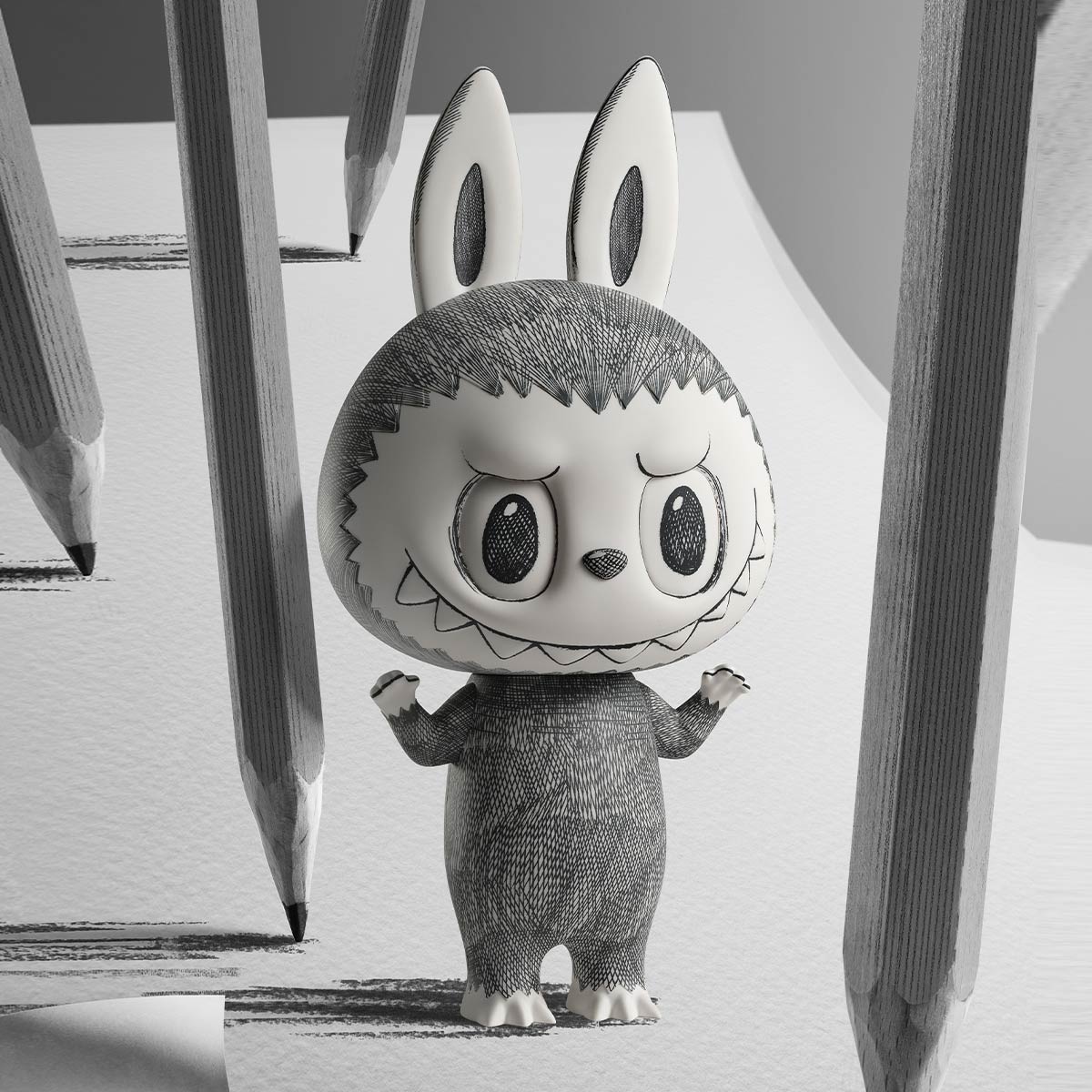 Mega Labubu 400% Sketch